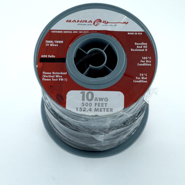 Bahrah THHN Copper Wire 10AWG – 500FT Roll