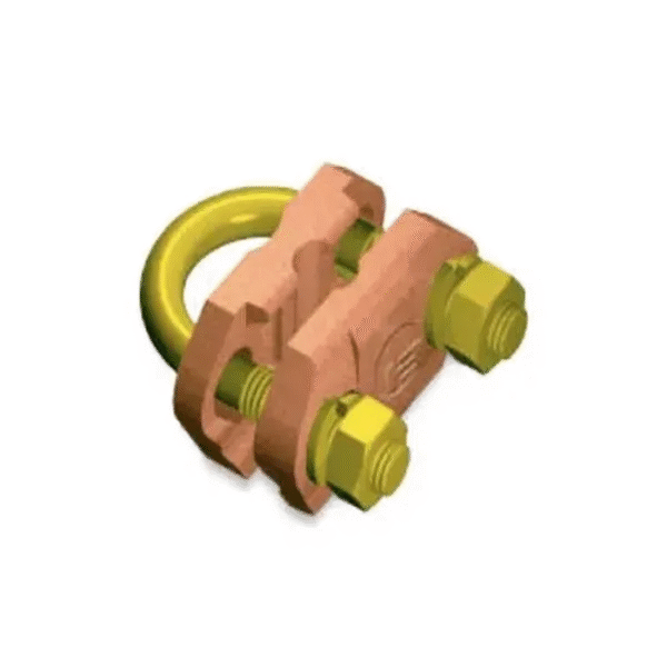 Bahra U-Bolt Clamp for 50–150mm² Copper Cable to Ground Rod