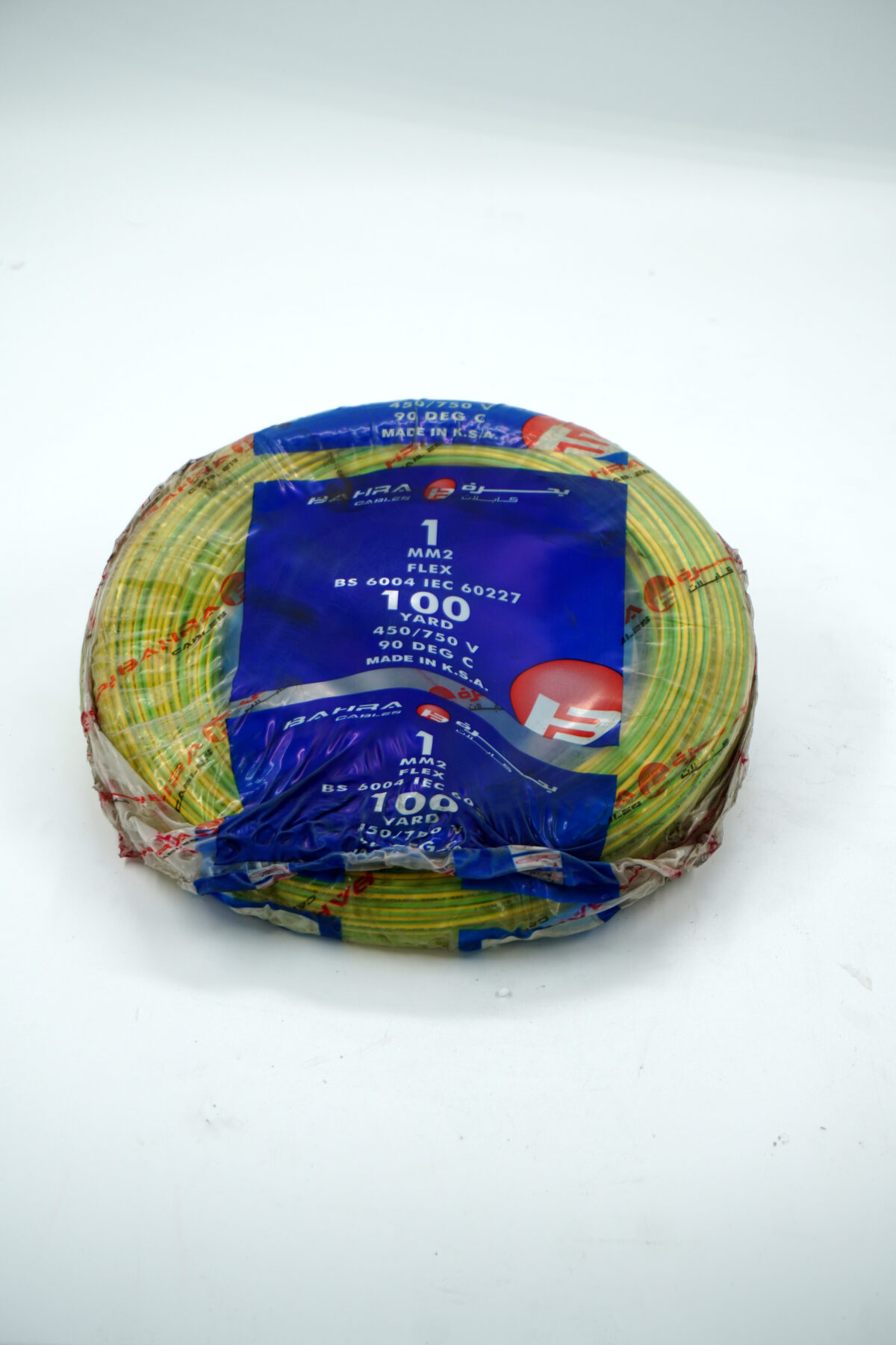 Bahra 1mm² flexible copper wire with PVC insulation, 100-yard length, 1000V rated