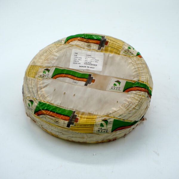 FLX MESC 1×1mm² flexible copper wire, rated for 1000V, PVC insulation, 100 yards