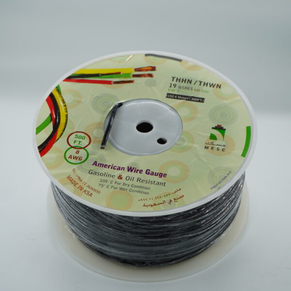 MESC 8AWG Copper Wire with THHN Insulation – 500 Feet